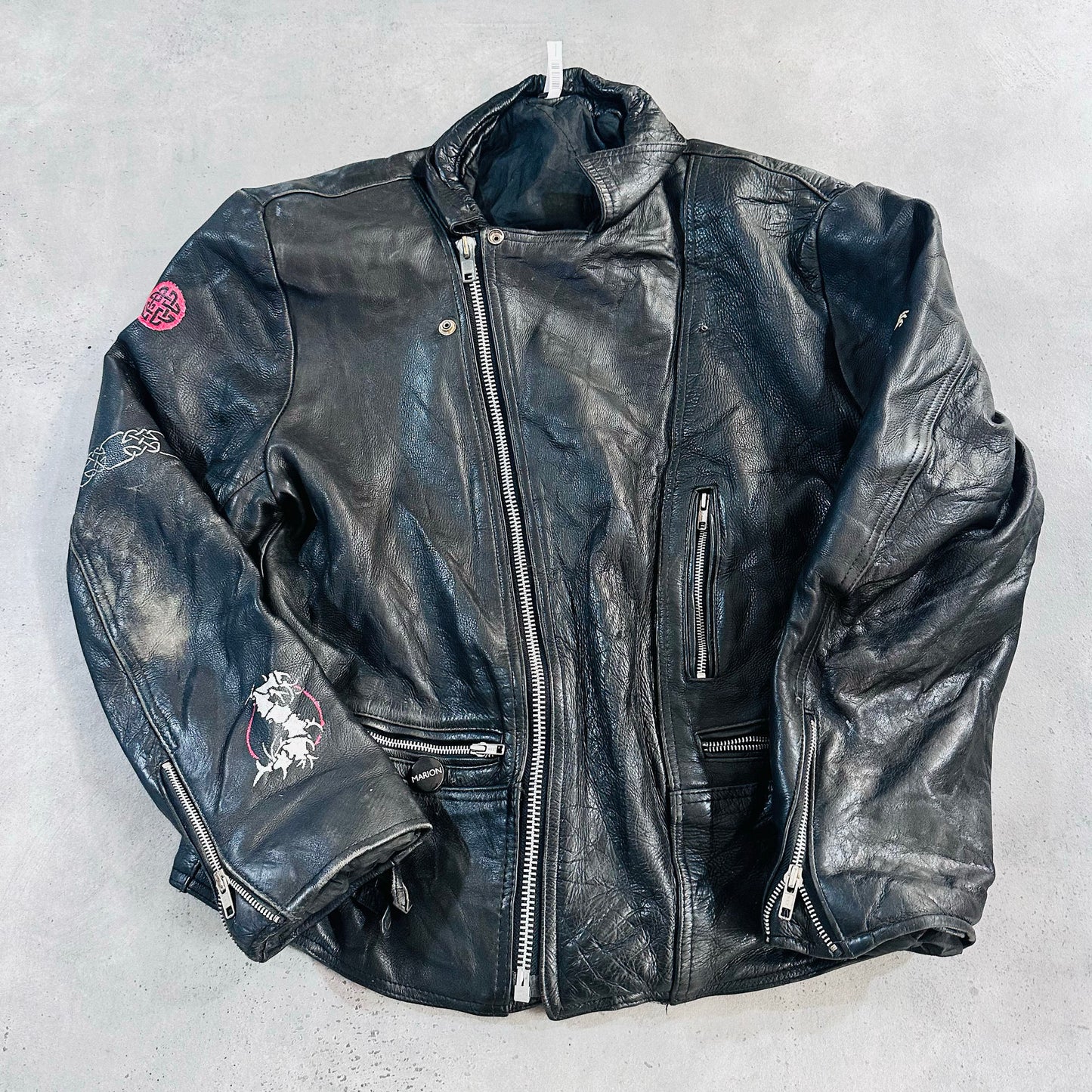Vintage 70s-90s Germany Retro Double Rider Leather Jackets