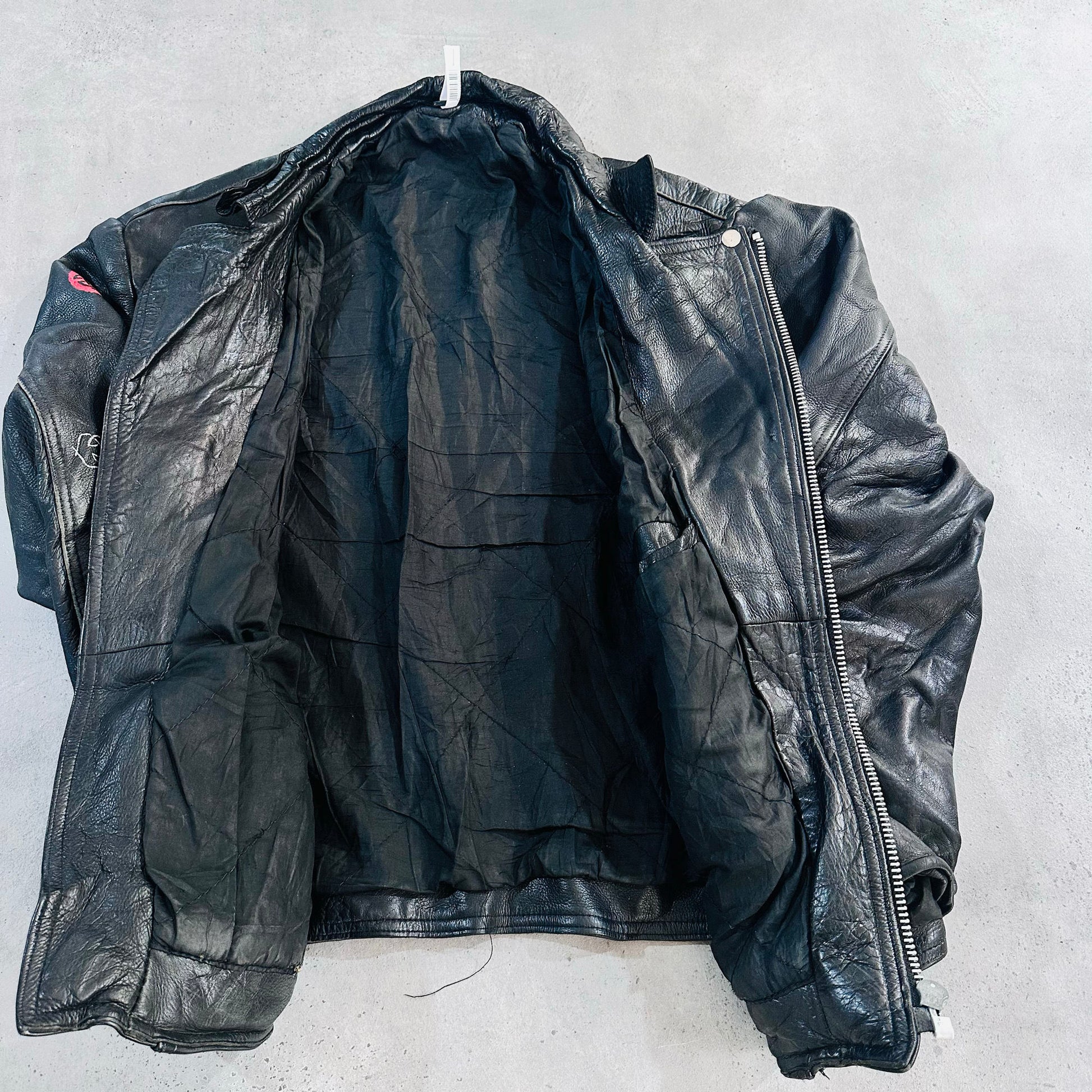 Vintage 70s-90s Germany Retro Double Rider Leather Jackets