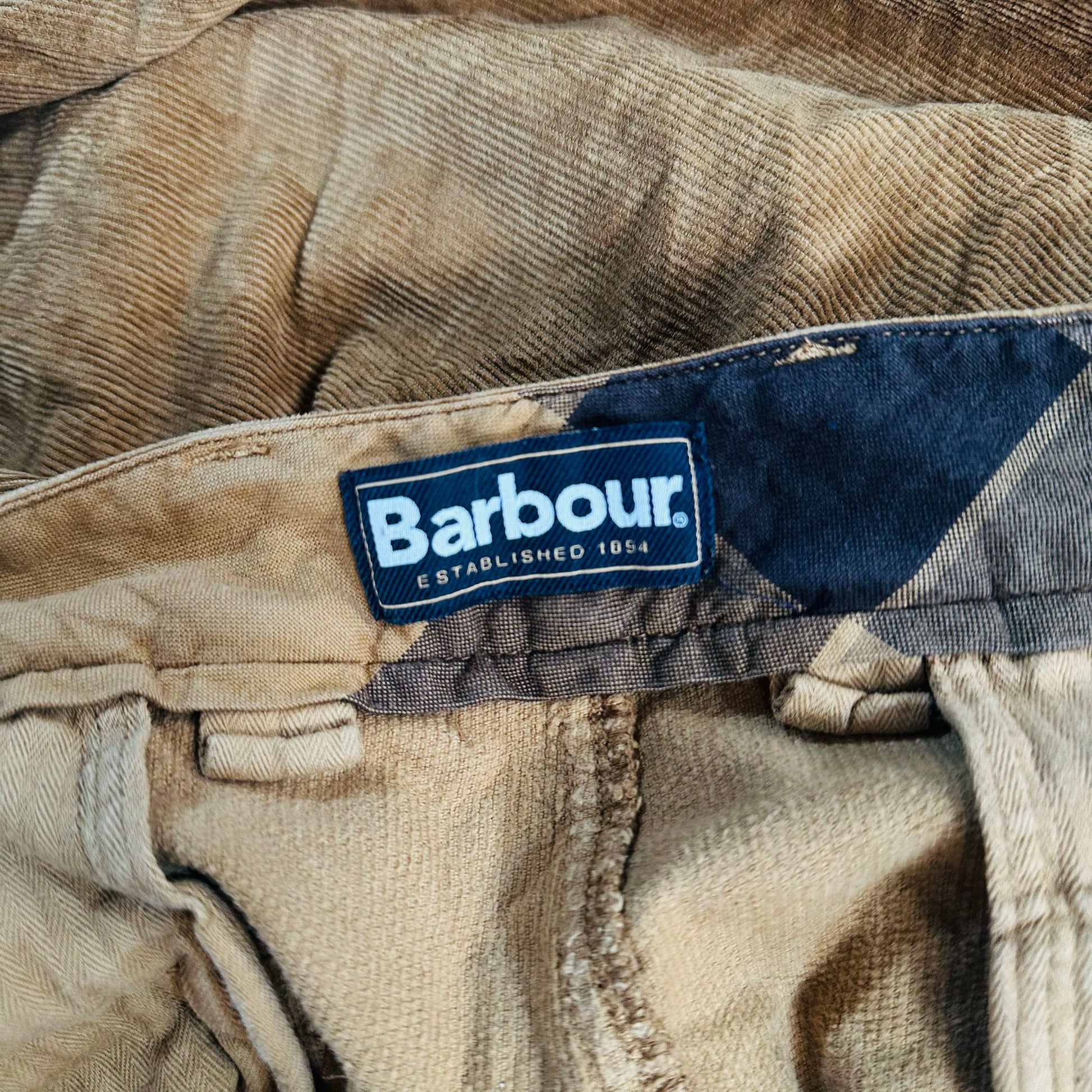 Vintage Barbour Pre-owned Luxury Corduroy Pants