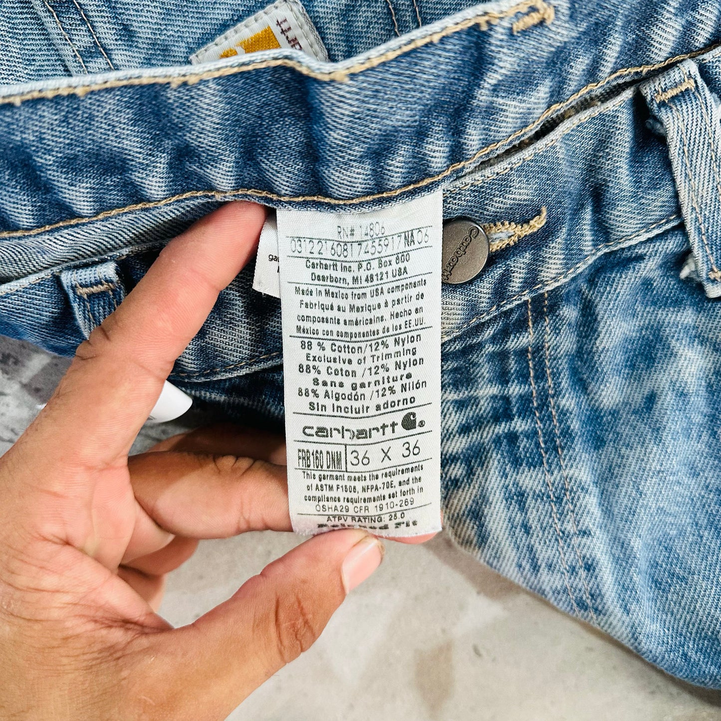 Vintage Mexico Carhartt Workwear Denim Pants