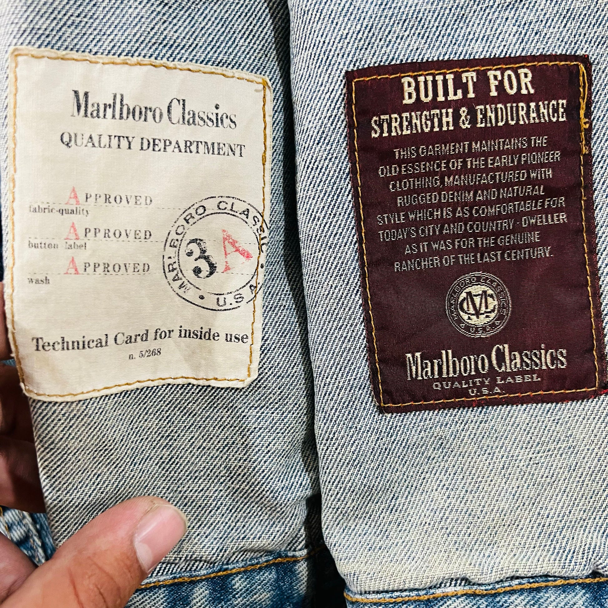 Vintage 70s-90s Marlboro Workwear Denim Jackets