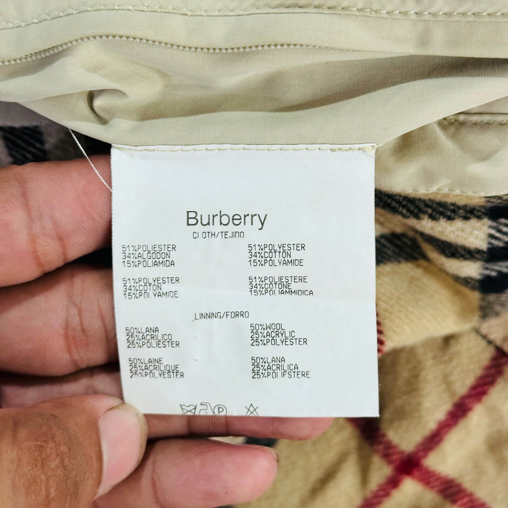 Vintage Burberry Pre-owned Luxury Jackets