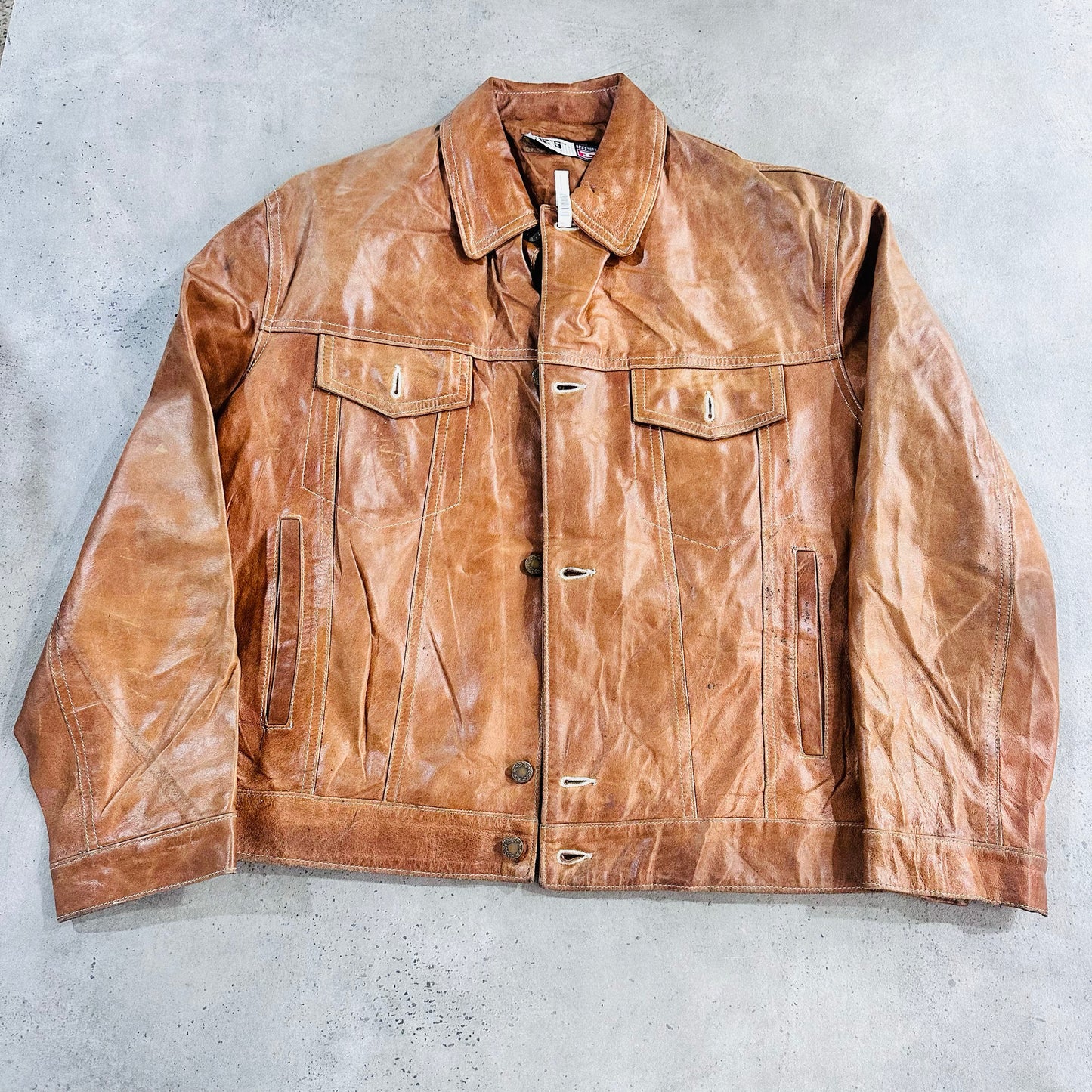 Vintage Italy Retro Leather Jackets