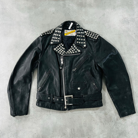Vintage 70s-90s USA Schott Retro Double Rider Leather Jackets