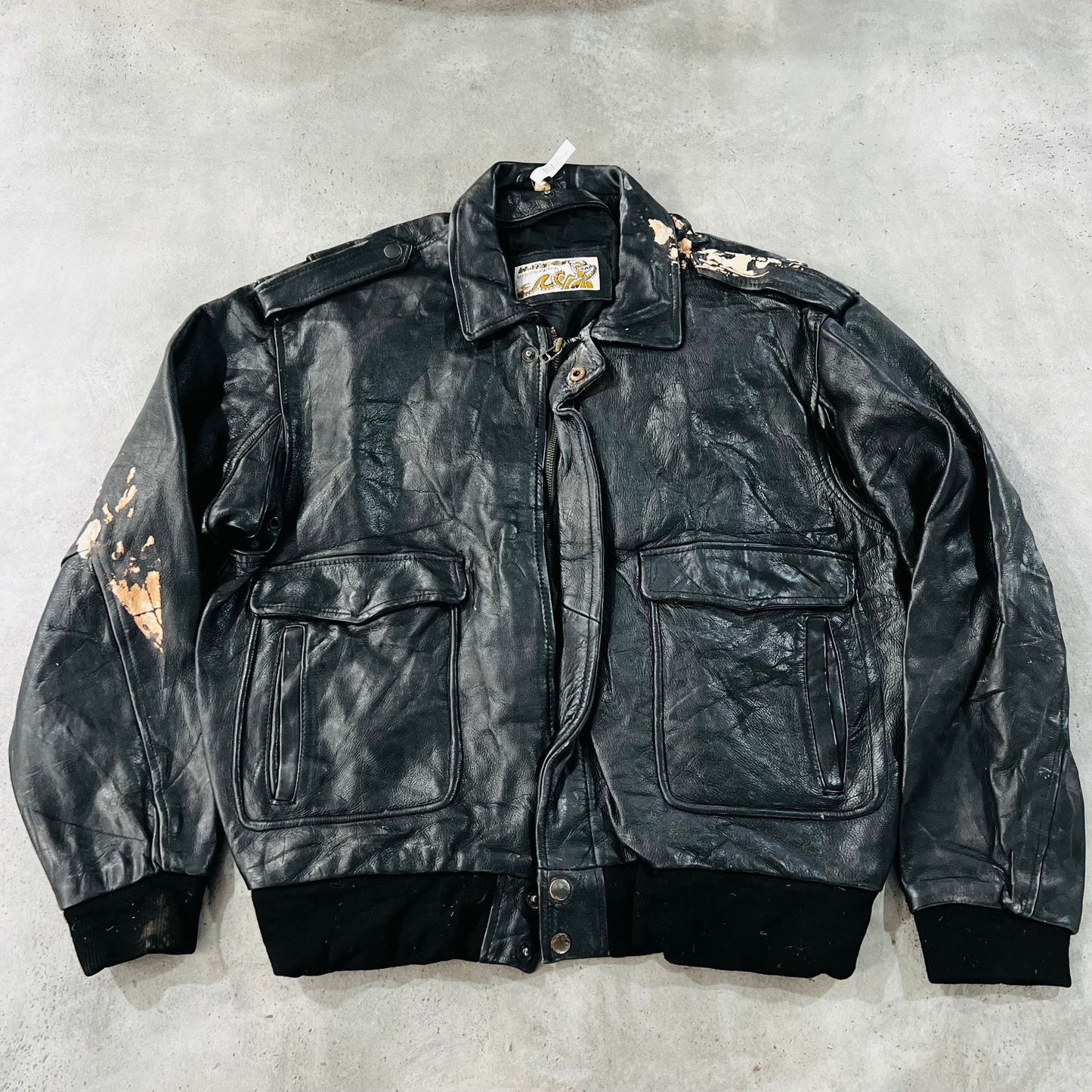 Vintage 70s-90s France Retro Flight Leather Jackets