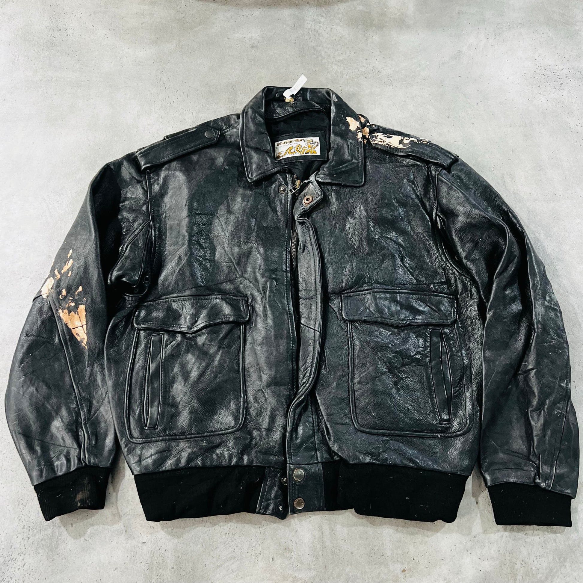 Vintage 70s-90s France Retro Flight Leather Jackets