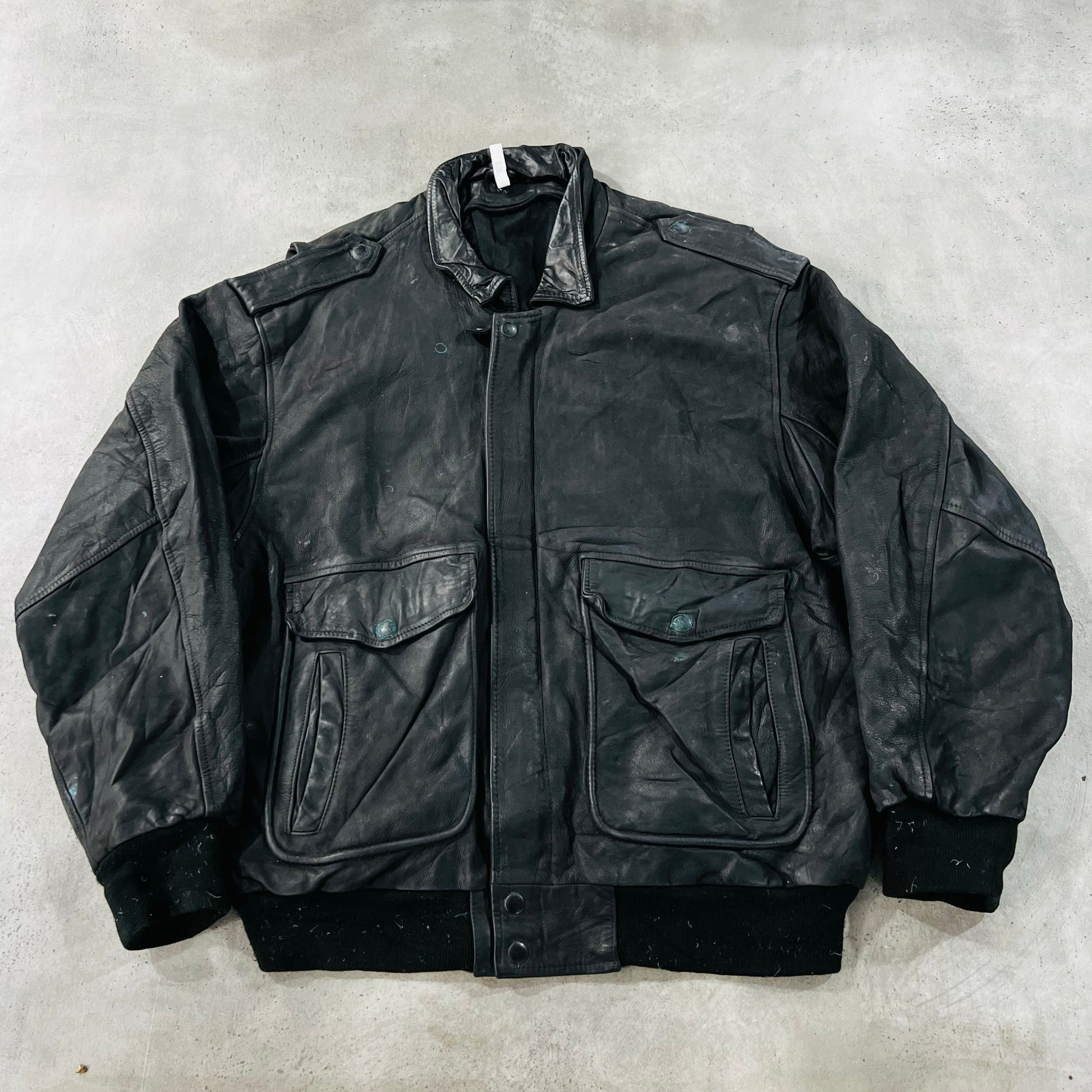 Vintage 70s-90s France Retro Flight Leather Jackets