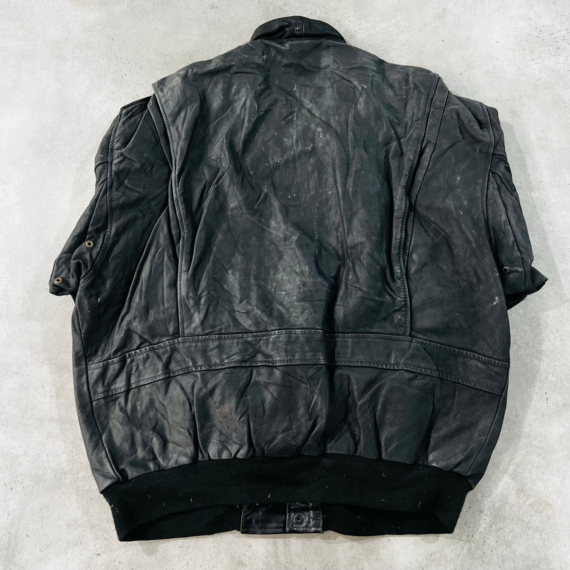 Vintage 70s-90s France Retro Flight Leather Jackets