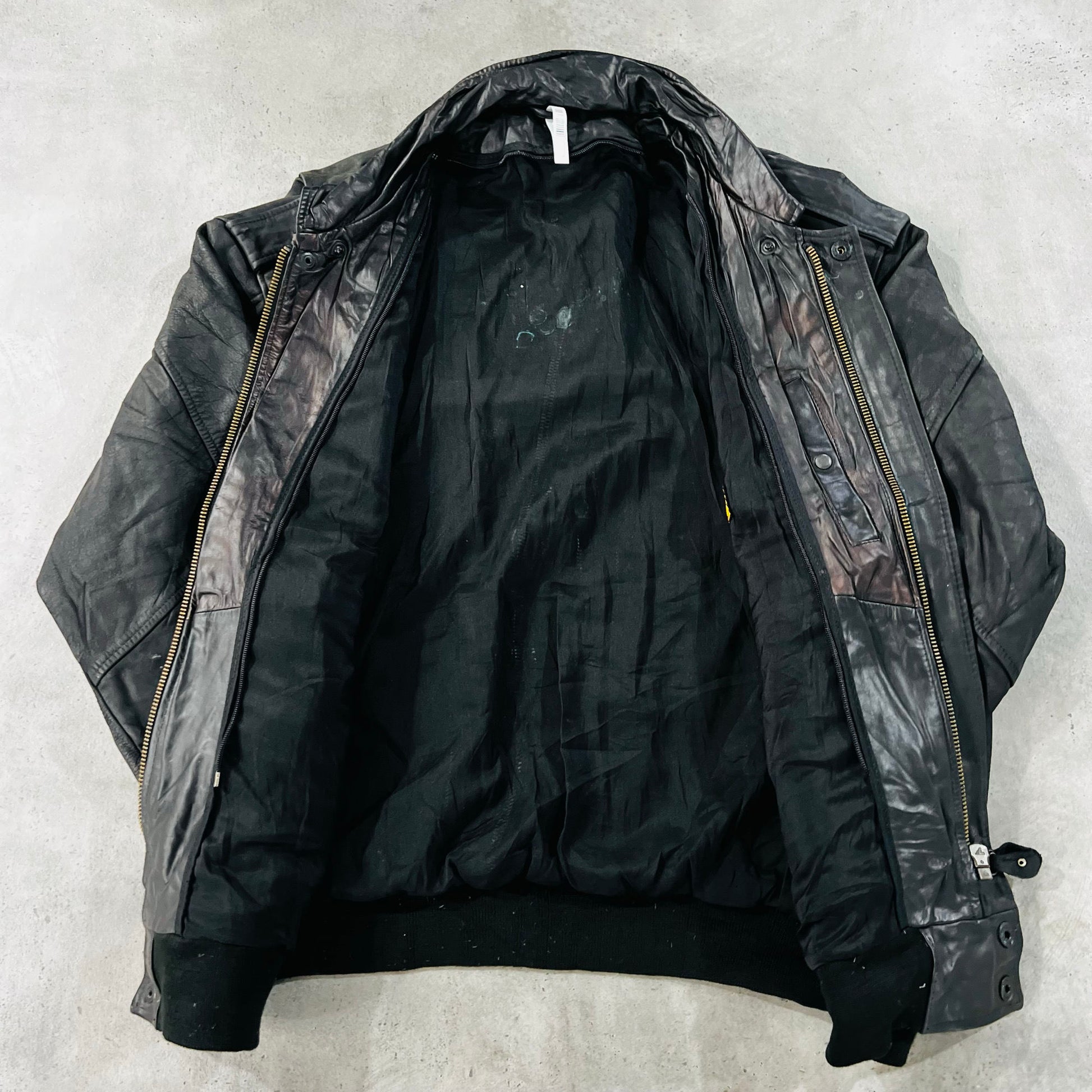 Vintage 70s-90s France Retro Flight Leather Jackets