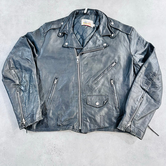 Vintage 70s-90s USA Retro Double Rider Leather Jackets