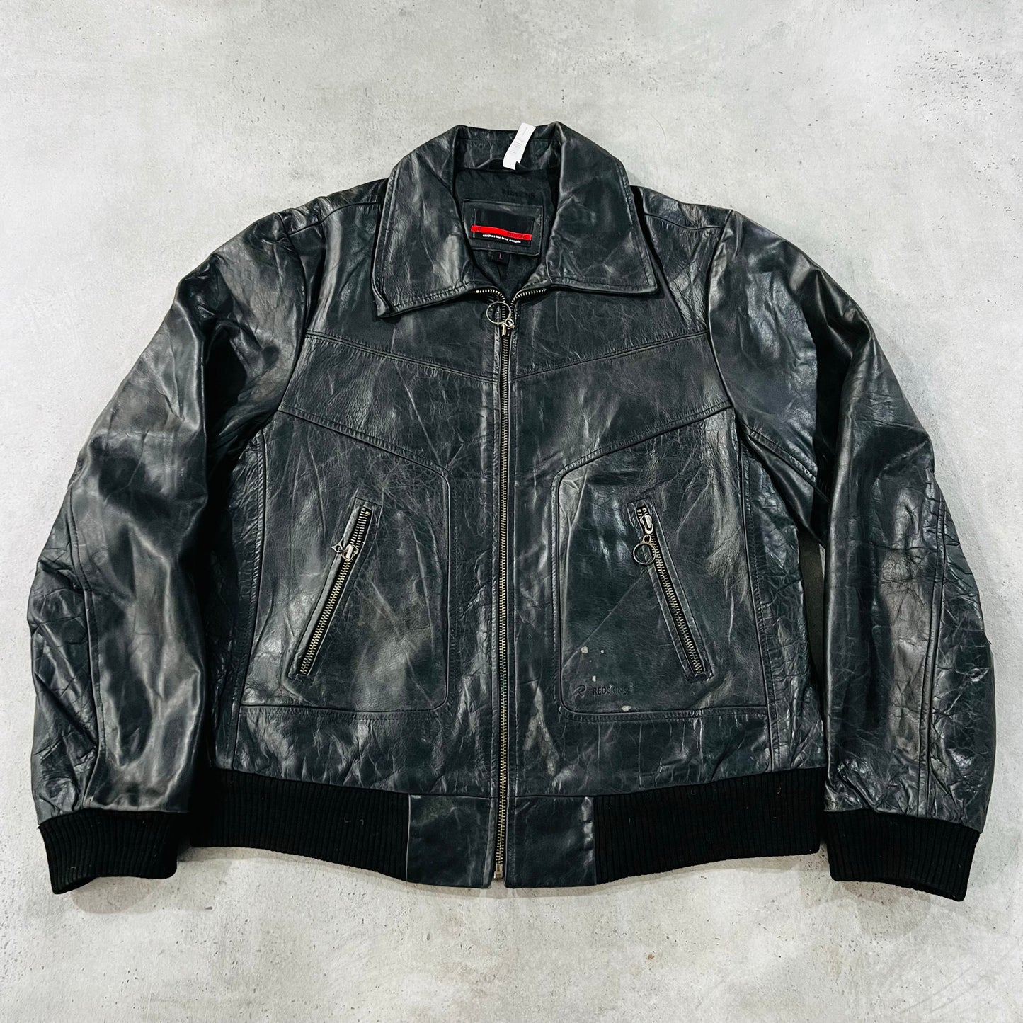 Vintage 70s-90s France Redskins Retro Flight Leather Jackets