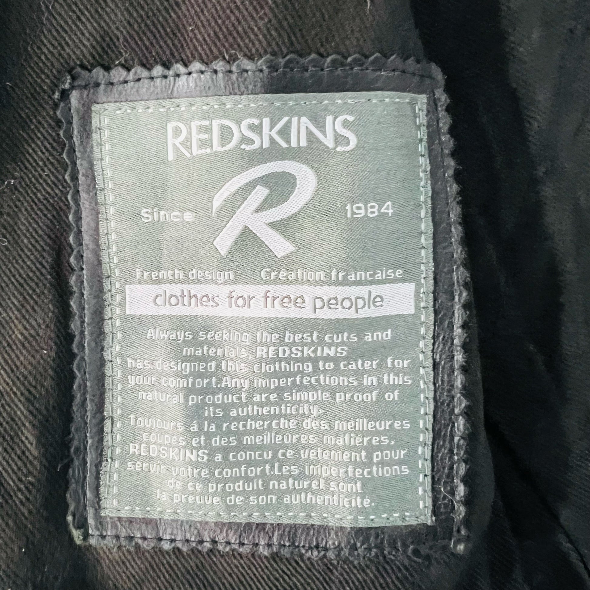 Vintage 70s-90s France Redskins Retro Flight Leather Jackets
