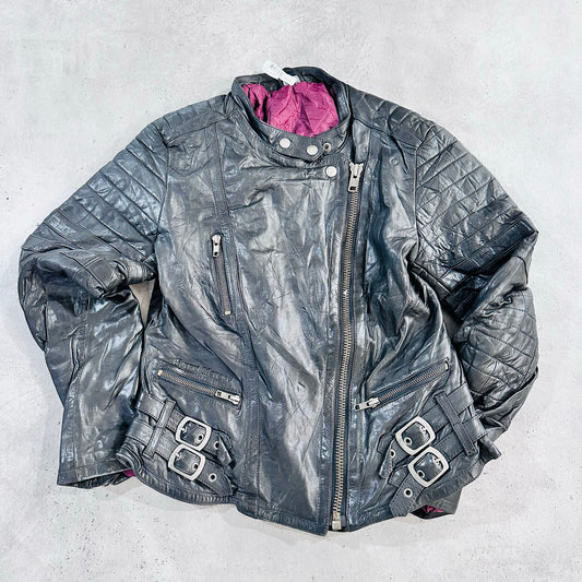 Vintage 70s-90s Retro Double Rider Leather Jackets