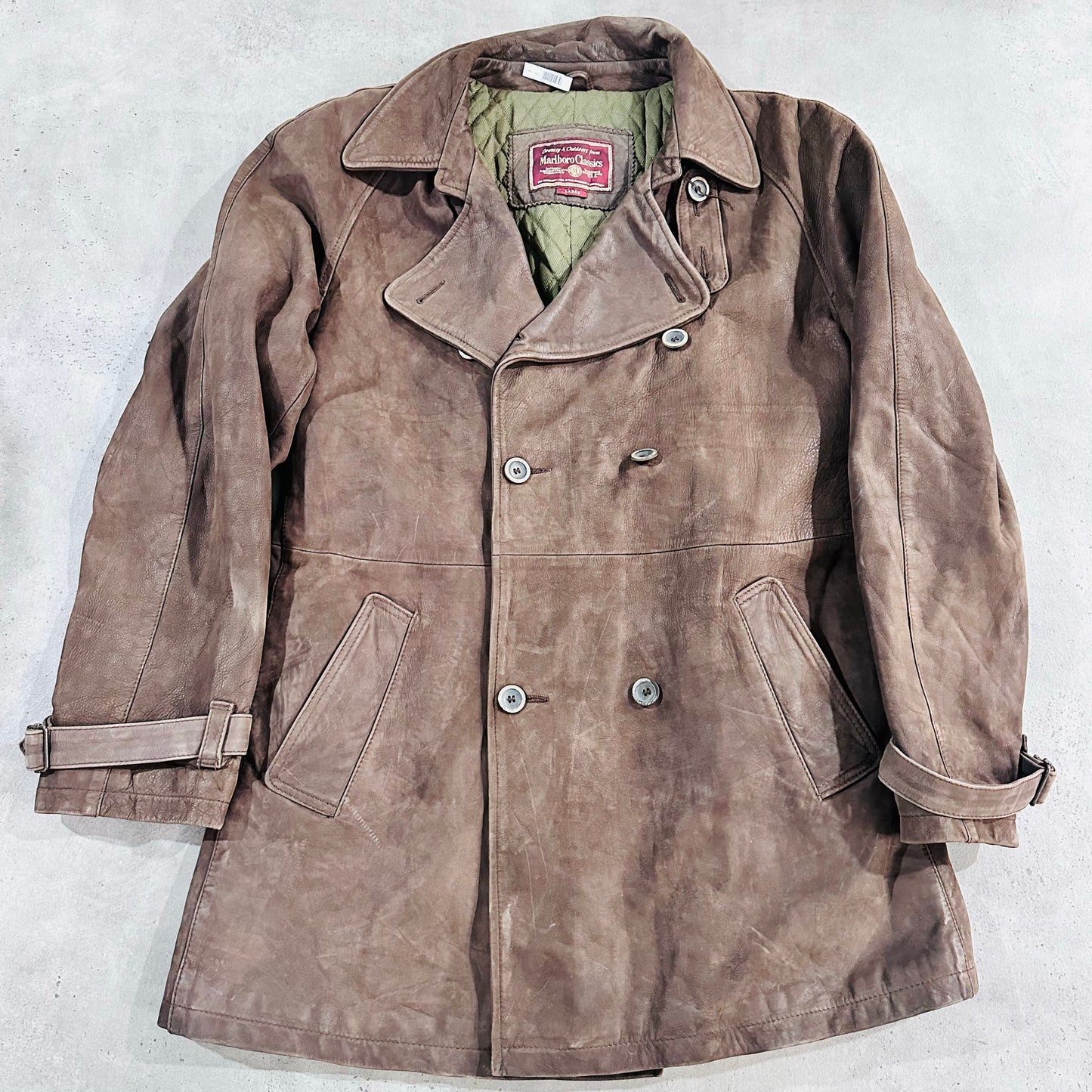 Vintage 70s-90s Italy Marlboro Retro Leather Jackets