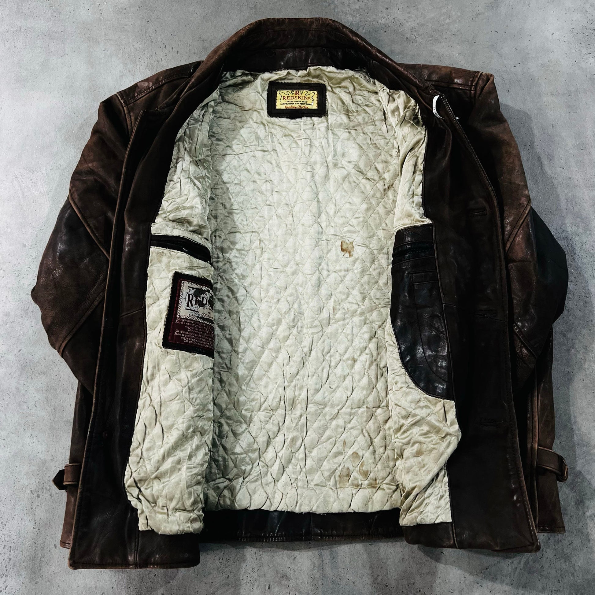 Vintage 70s-90s France Redskins Retro Leather Jackets