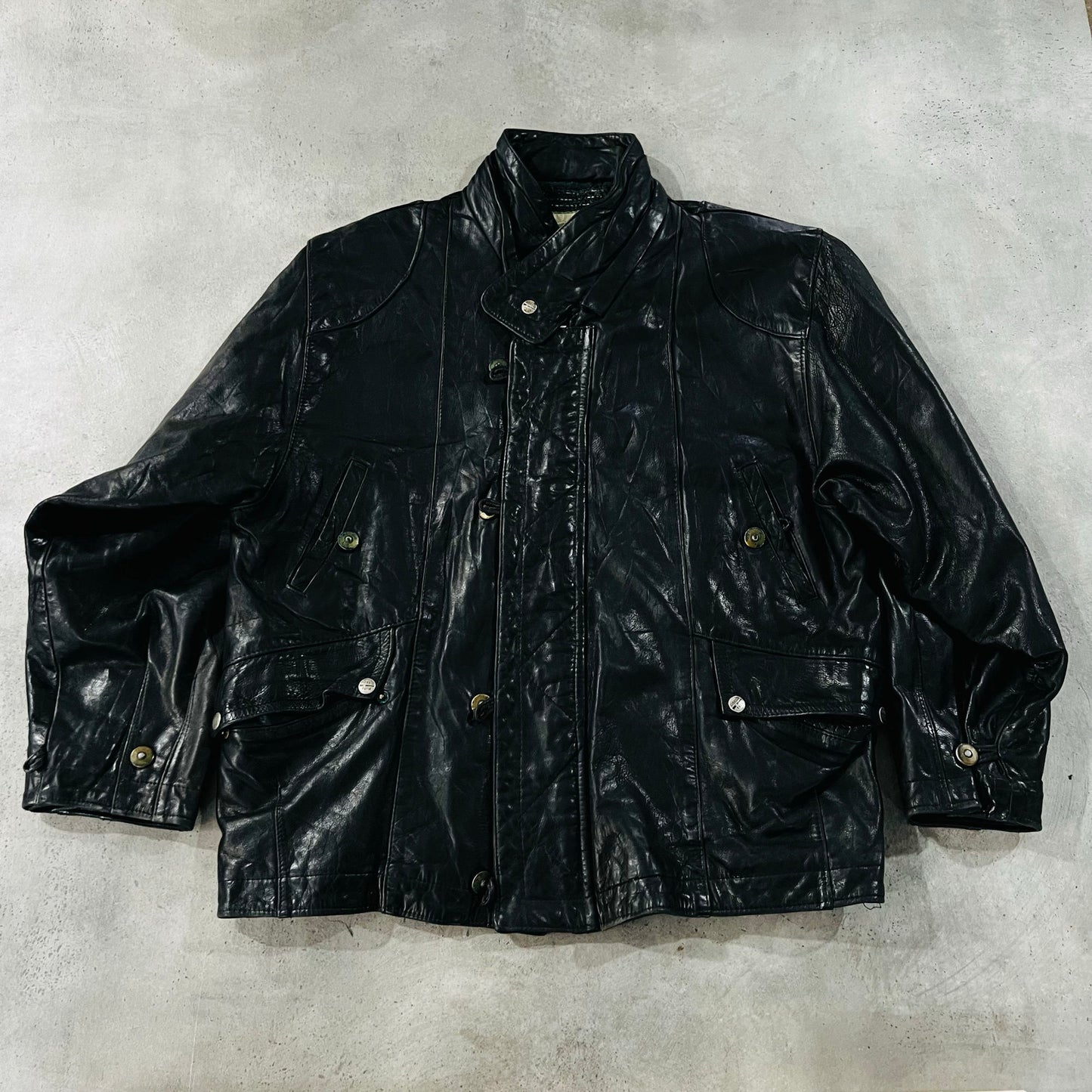 Vintage 70s-90s France Retro Leather Jackets
