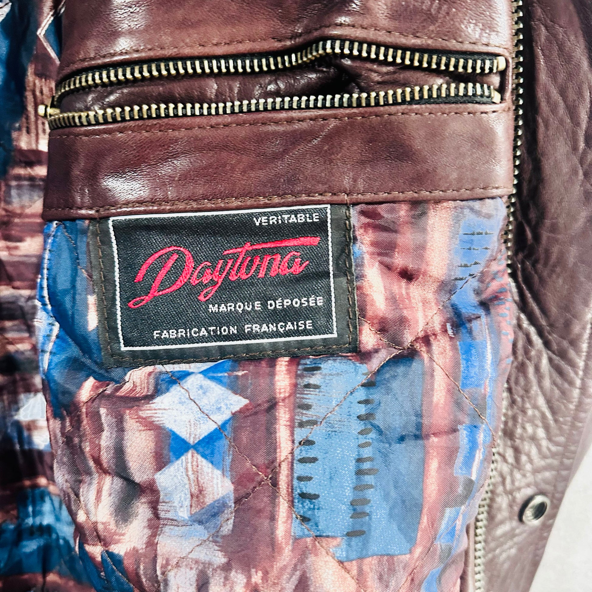Vintage 70s-90s France Retro Mid-Length Leather Jackets