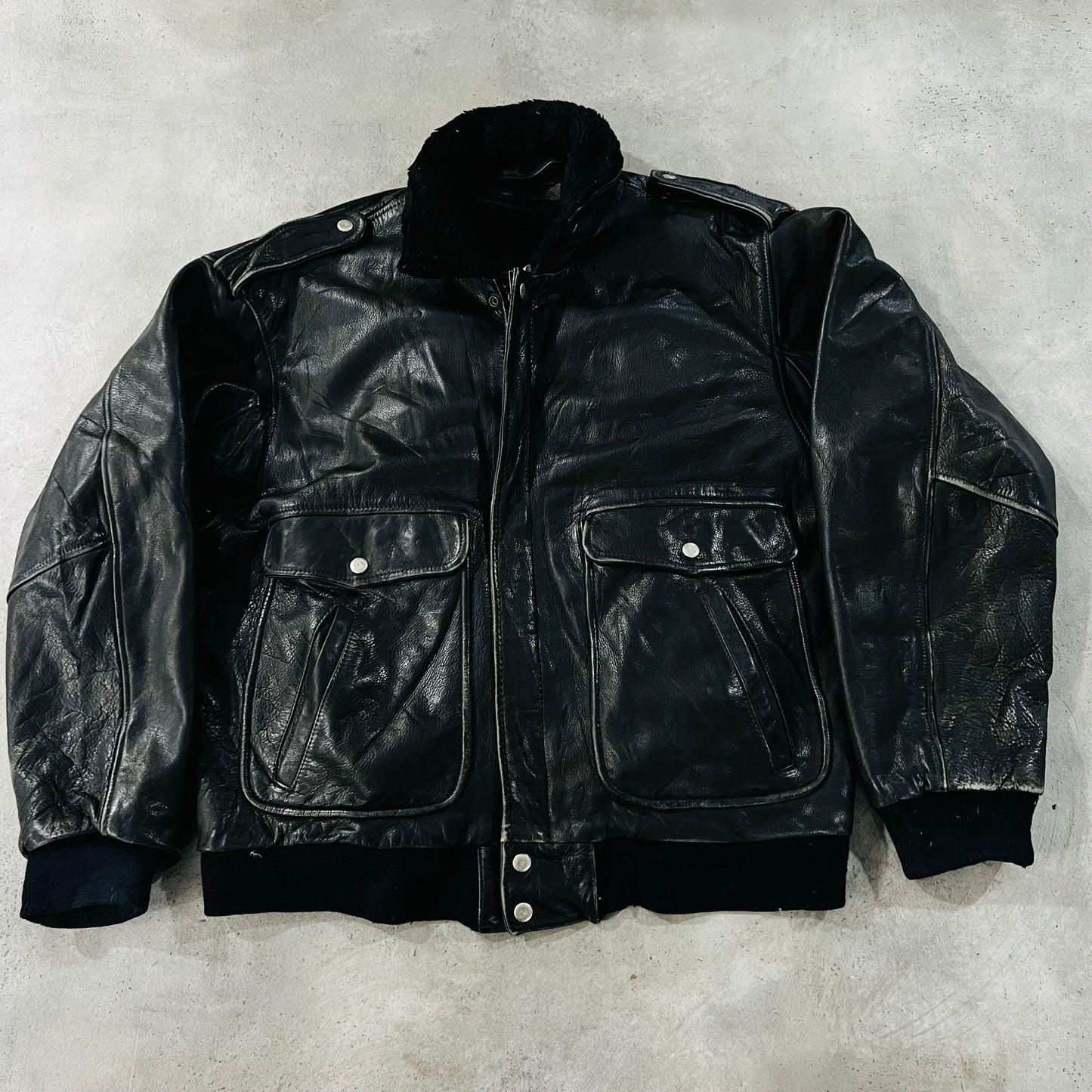 Vintage 70s-90s Military Flight Leather Jackets