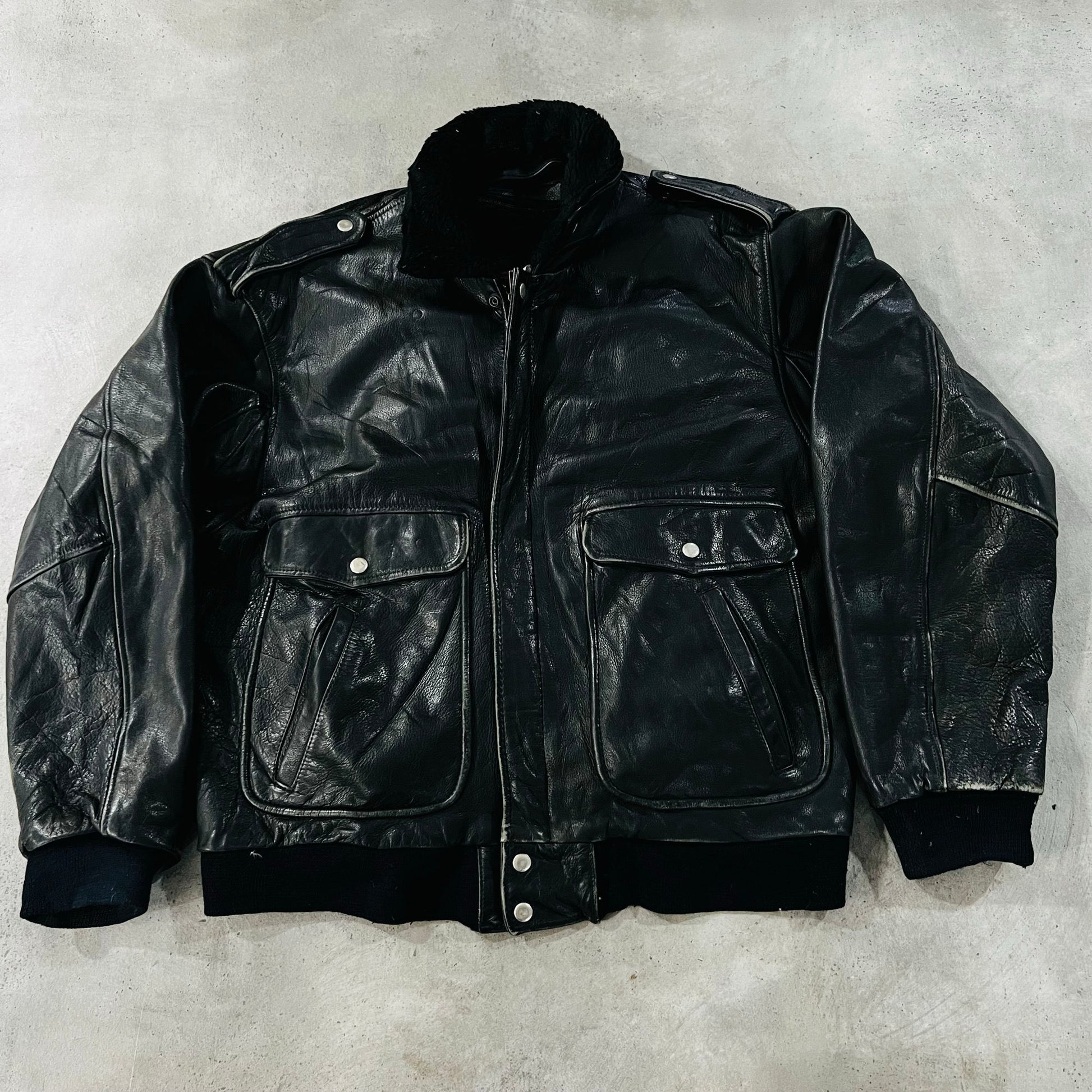Vintage 70s-90s Military Flight Leather Jackets