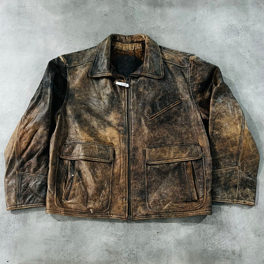 Vintage 70s-90s Italy Retro Leather Jackets