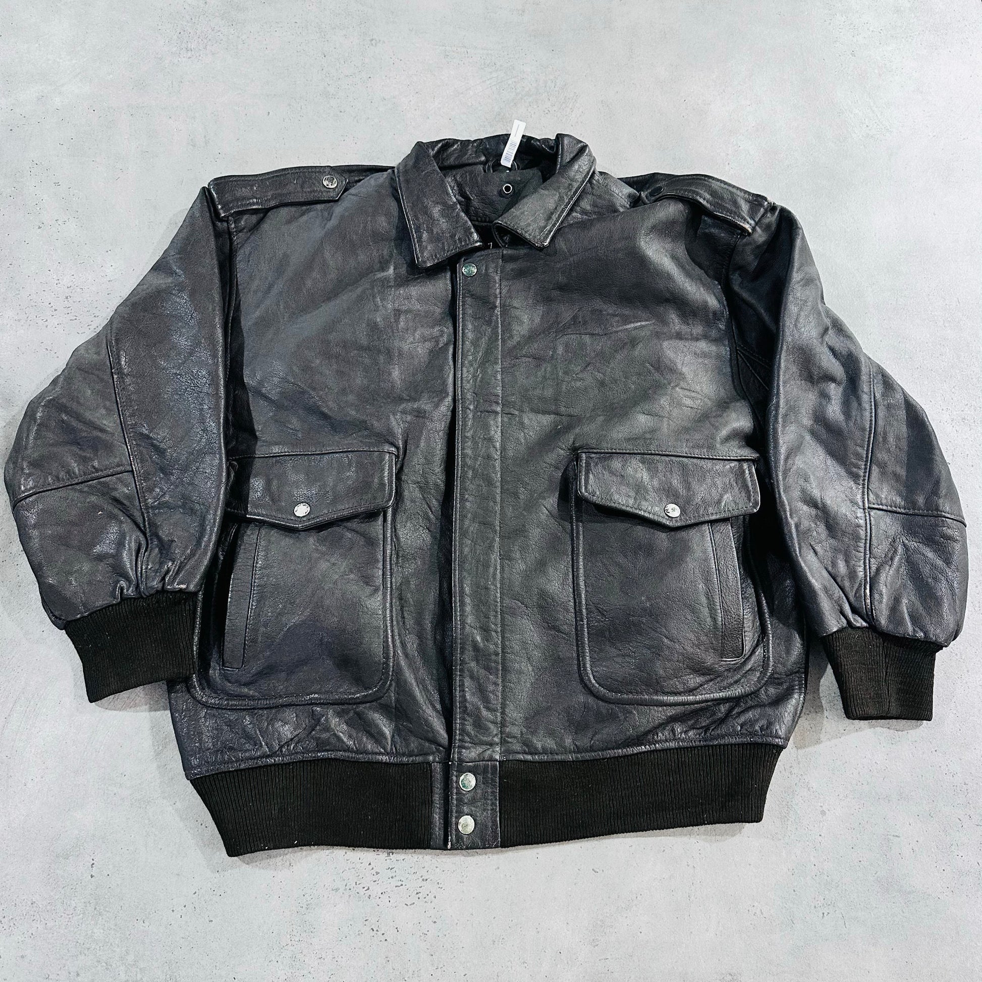 Vintage 70s-90s France Retro Flight Leather Jackets