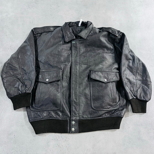 Vintage 70s-90s France Retro Flight Leather Jackets