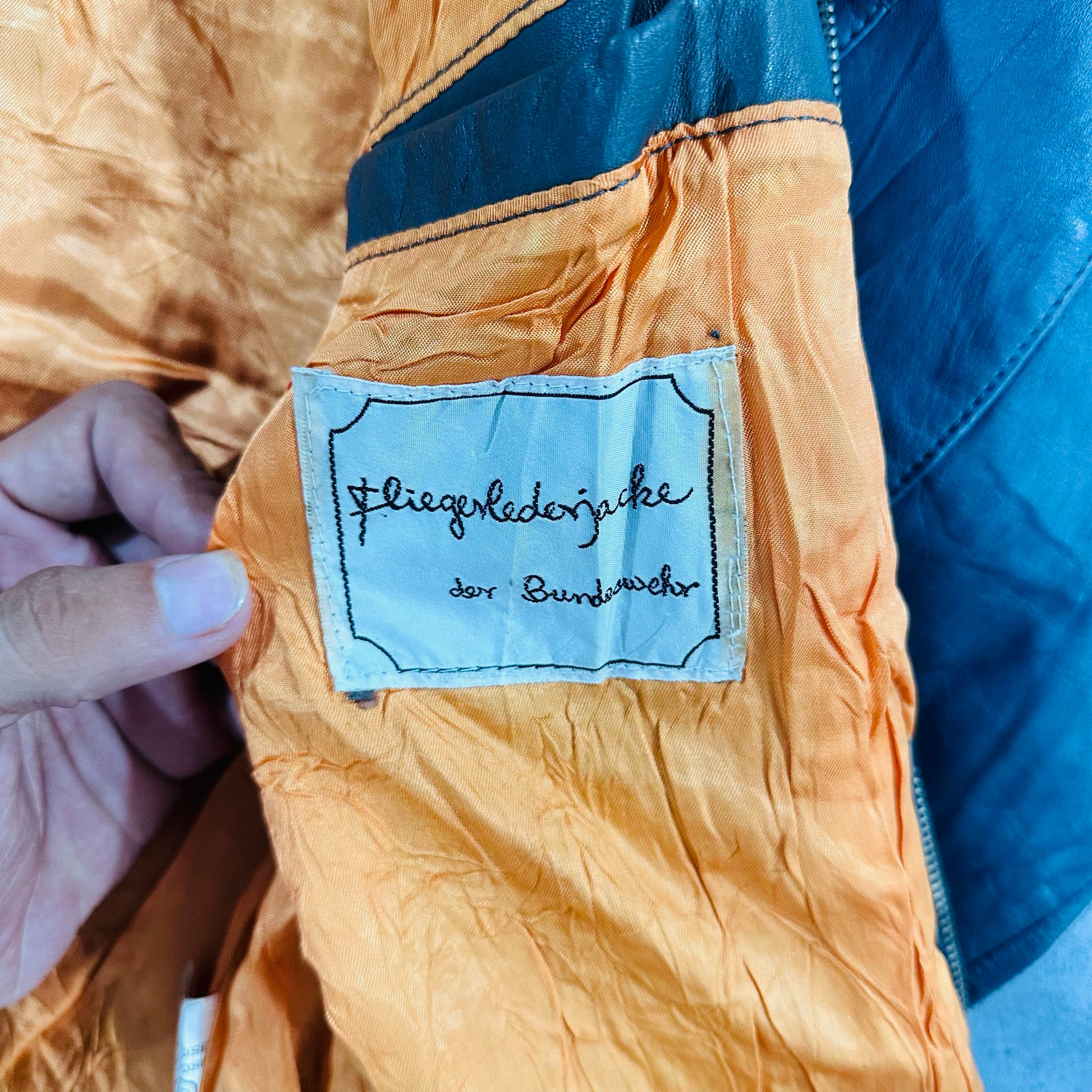 Vintage 70s-90s Germany Military Flight Leather Jackets