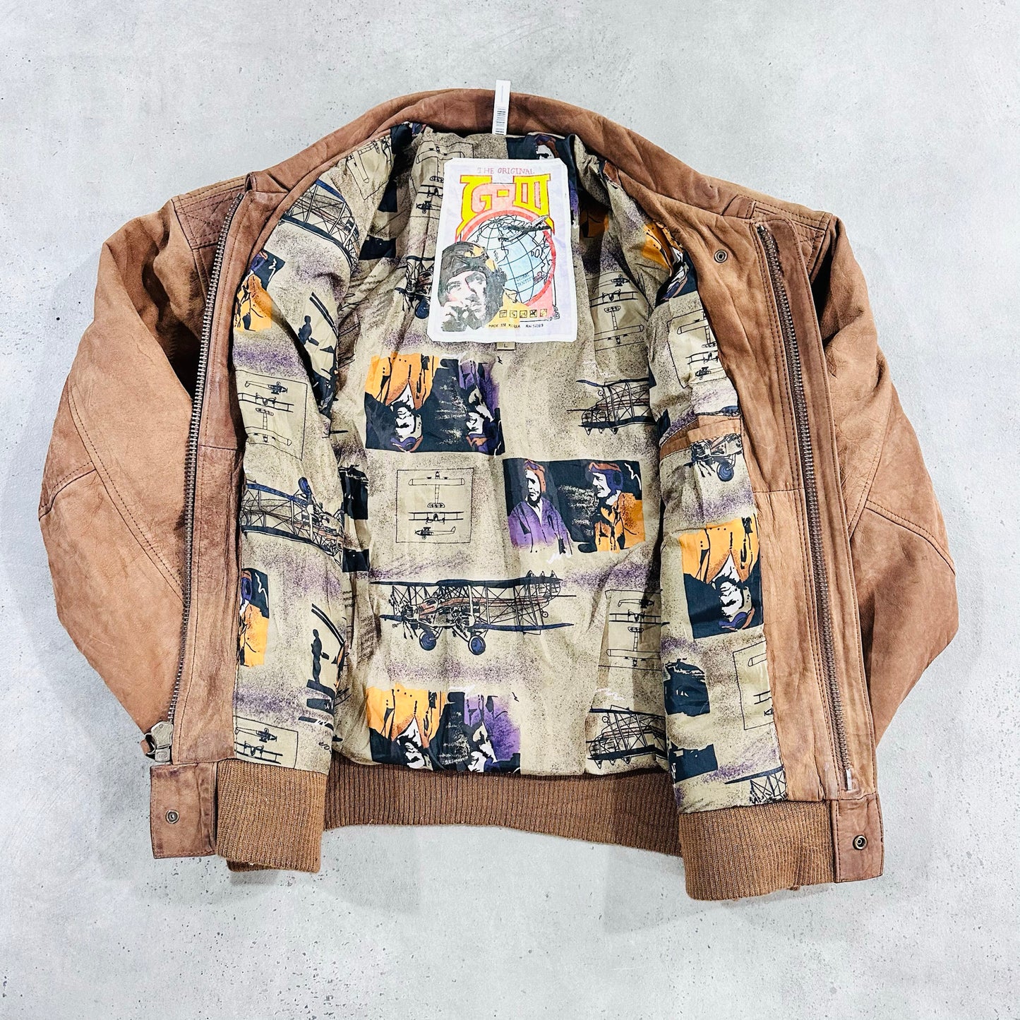 Vintage 70s-90s South Korea Retro Flight Leather Jackets
