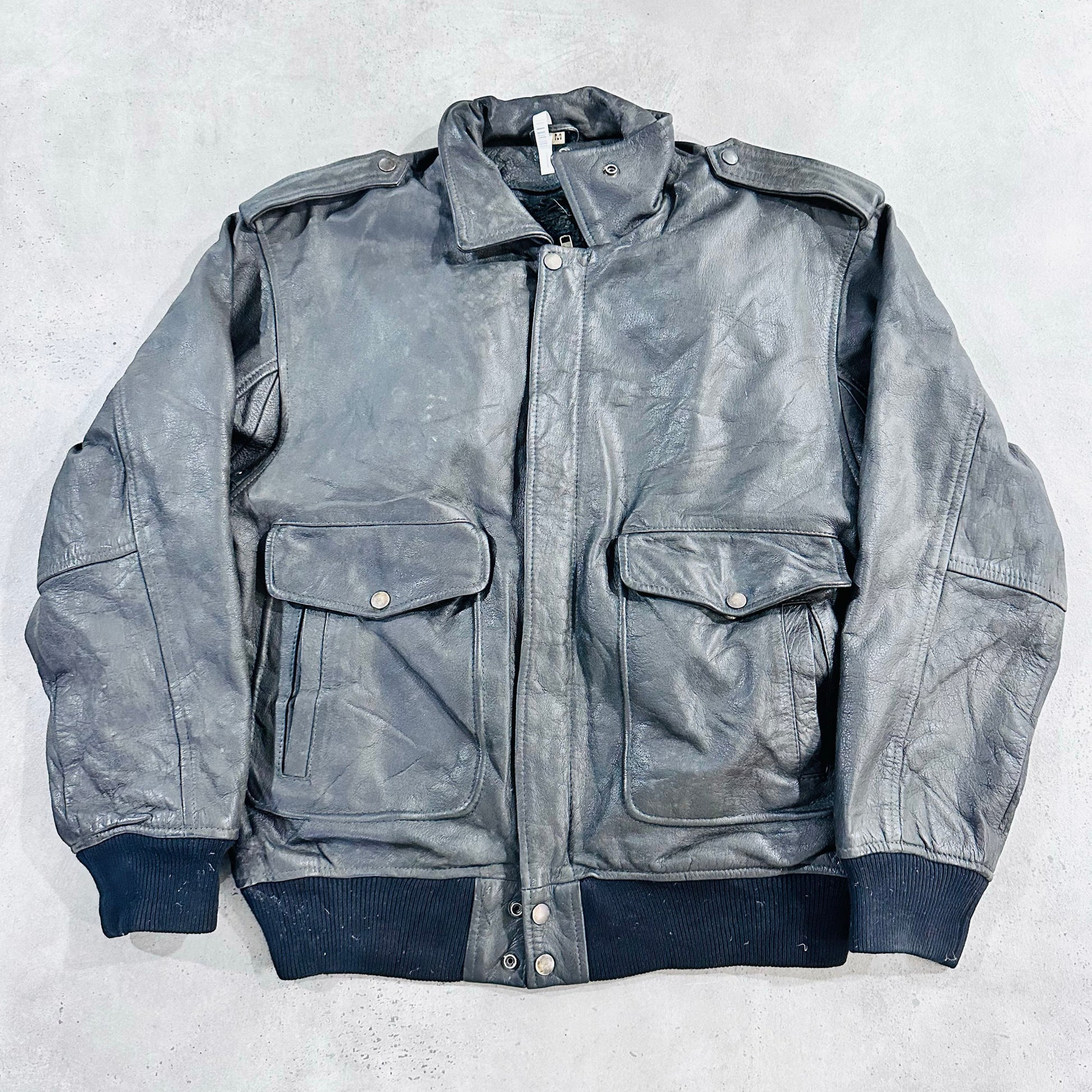 Vintage France Military Flight Leather Jackets