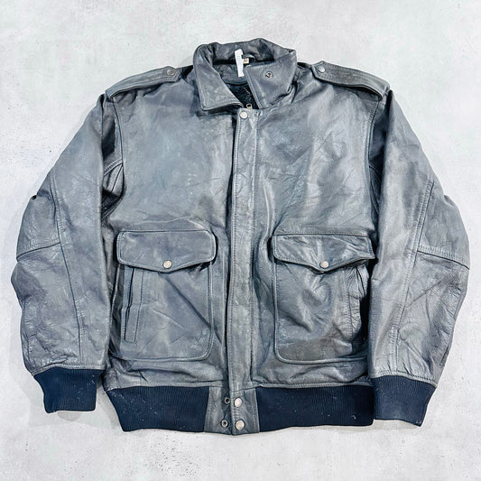 Vintage France Military Flight Leather Jackets