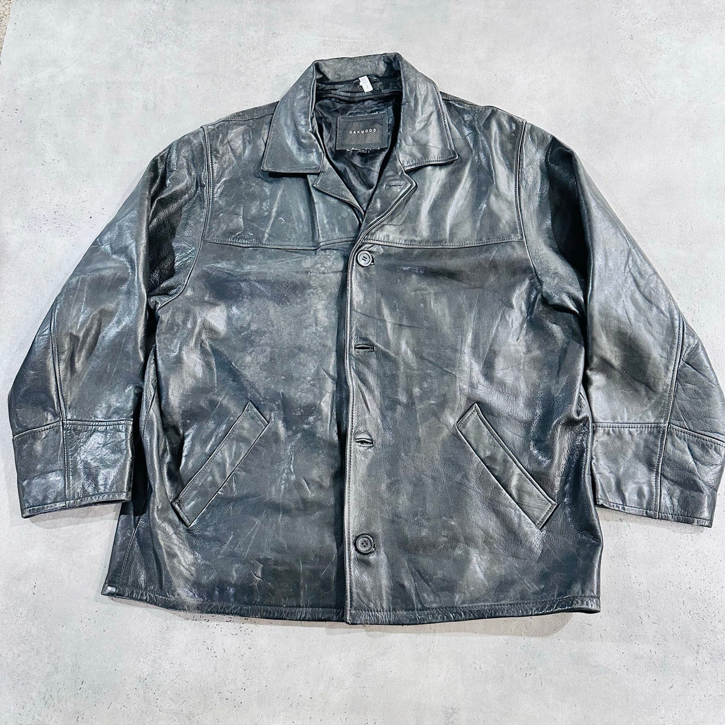 Vintage France Oakwood Retro Leather Jackets