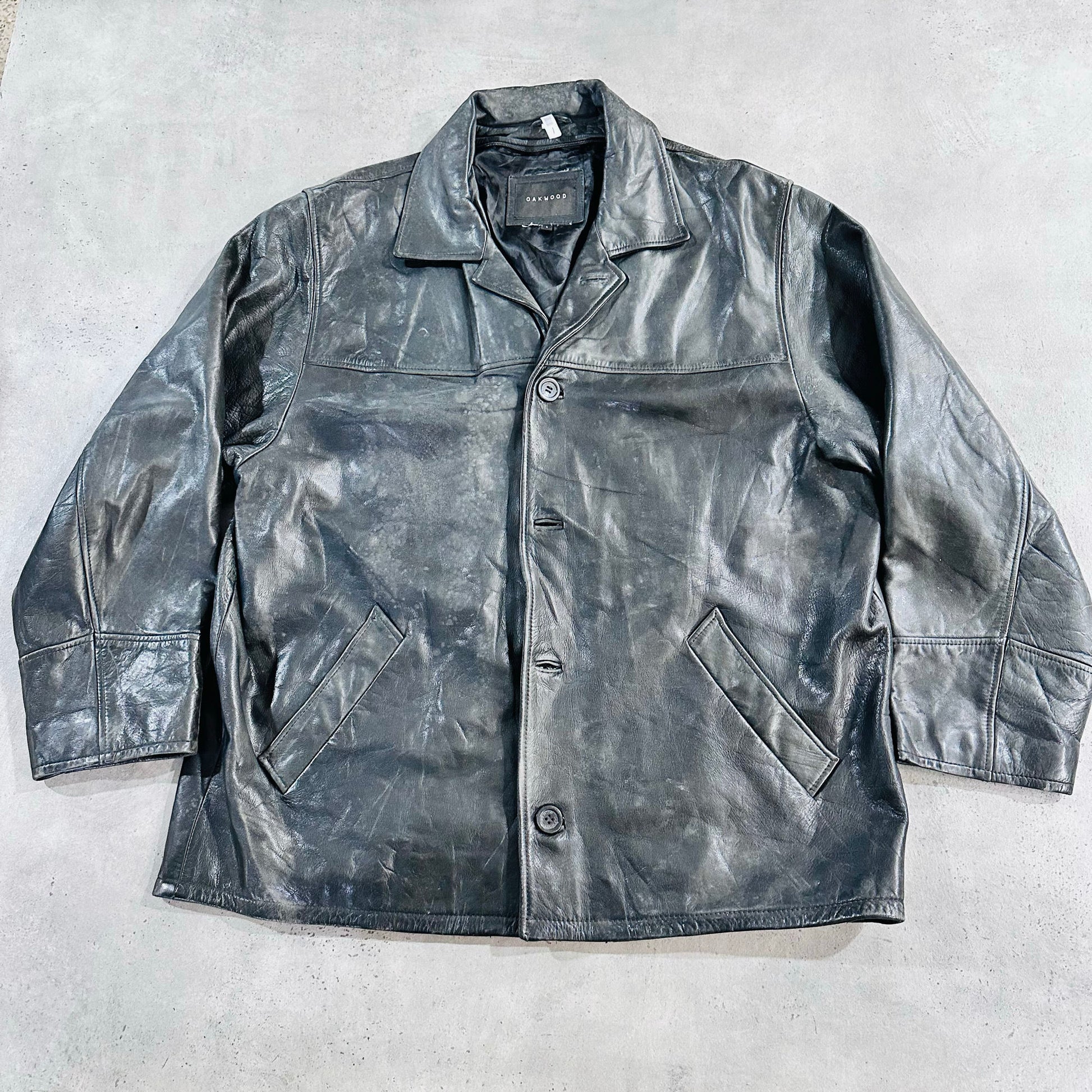 Vintage France Oakwood Retro Leather Jackets