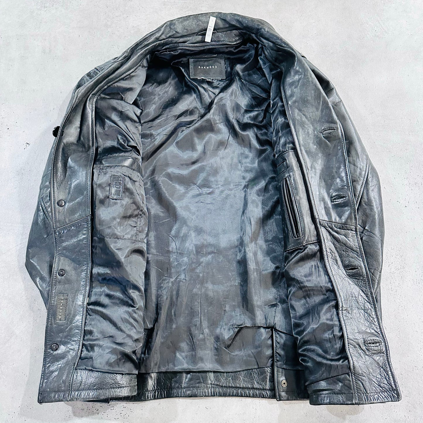 Vintage France Oakwood Retro Leather Jackets