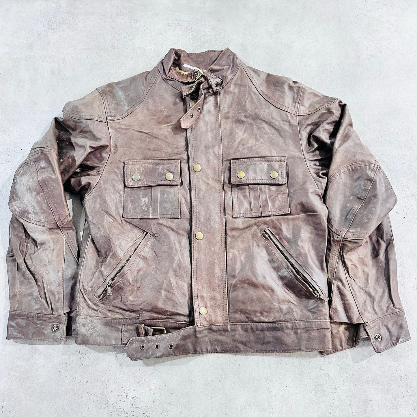 Vintage Italy Retro Leather Jackets