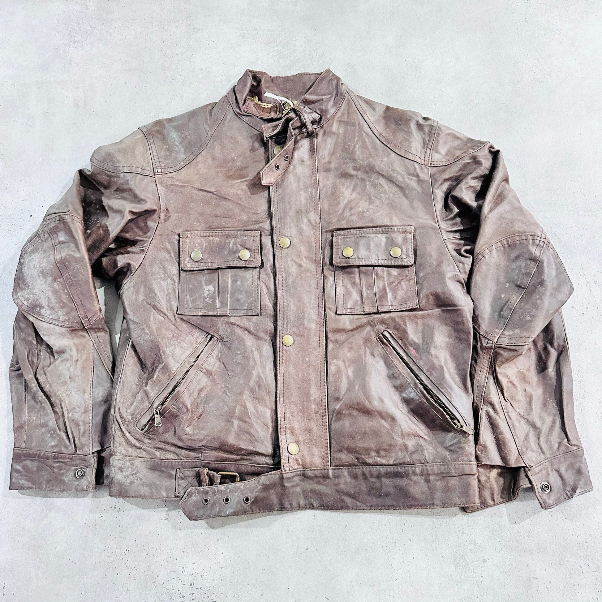 Vintage Italy Retro Leather Jackets
