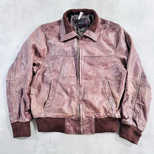 Vintage 70s-90s France Retro Flight Leather Jackets