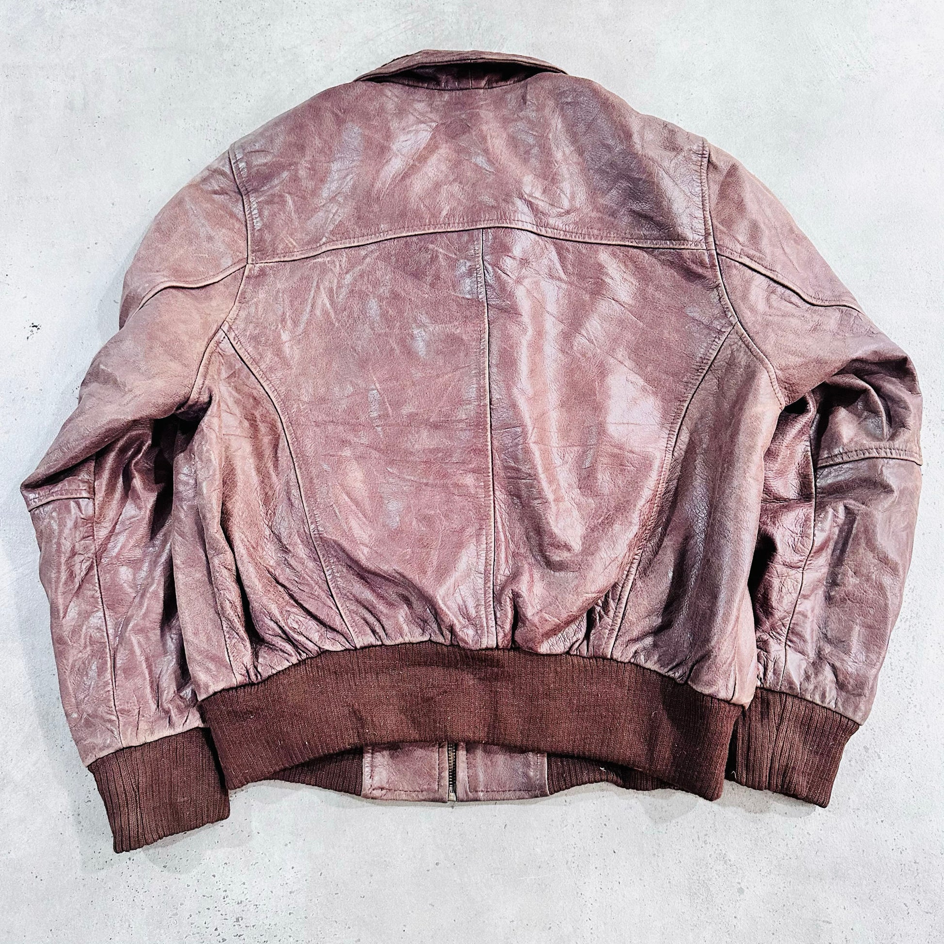 Vintage 70s-90s France Retro Flight Leather Jackets