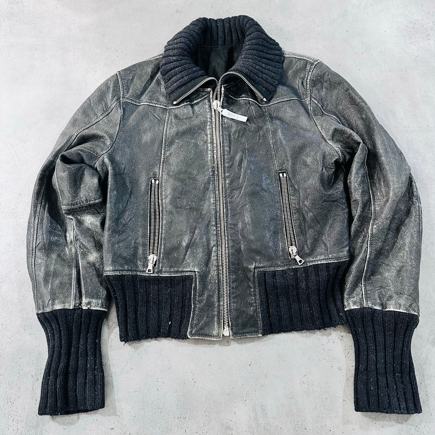 Vintage Italy Pre-owned Luxury Flight Leather Jackets