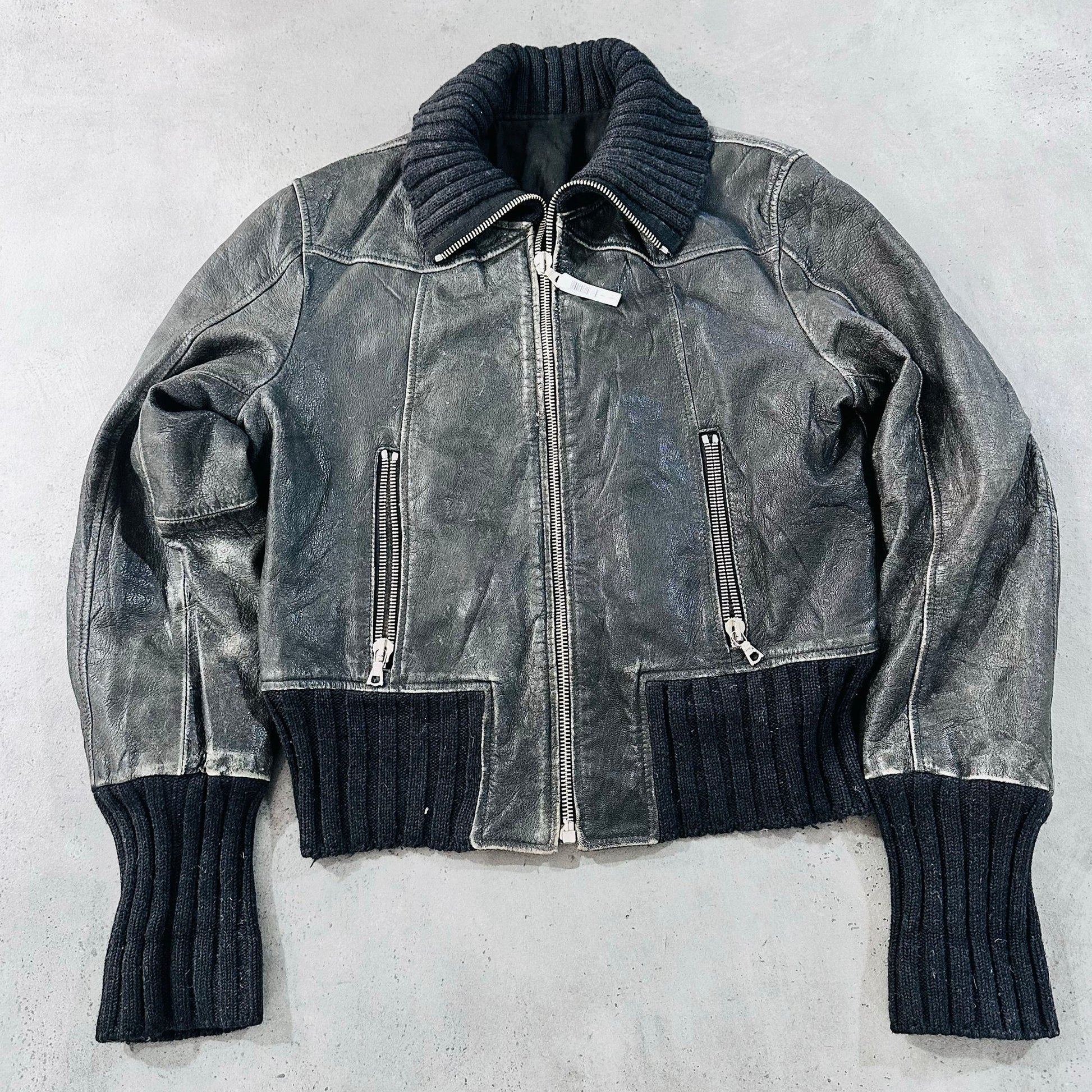 Vintage Italy Pre-owned Luxury Flight Leather Jackets