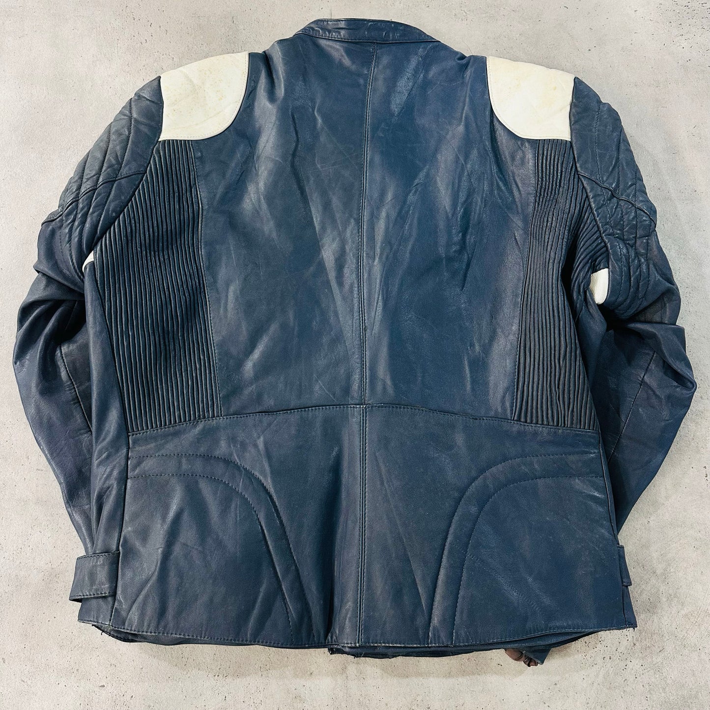 Vintage 70s-90s Germany Retro Double Rider Leather Jackets