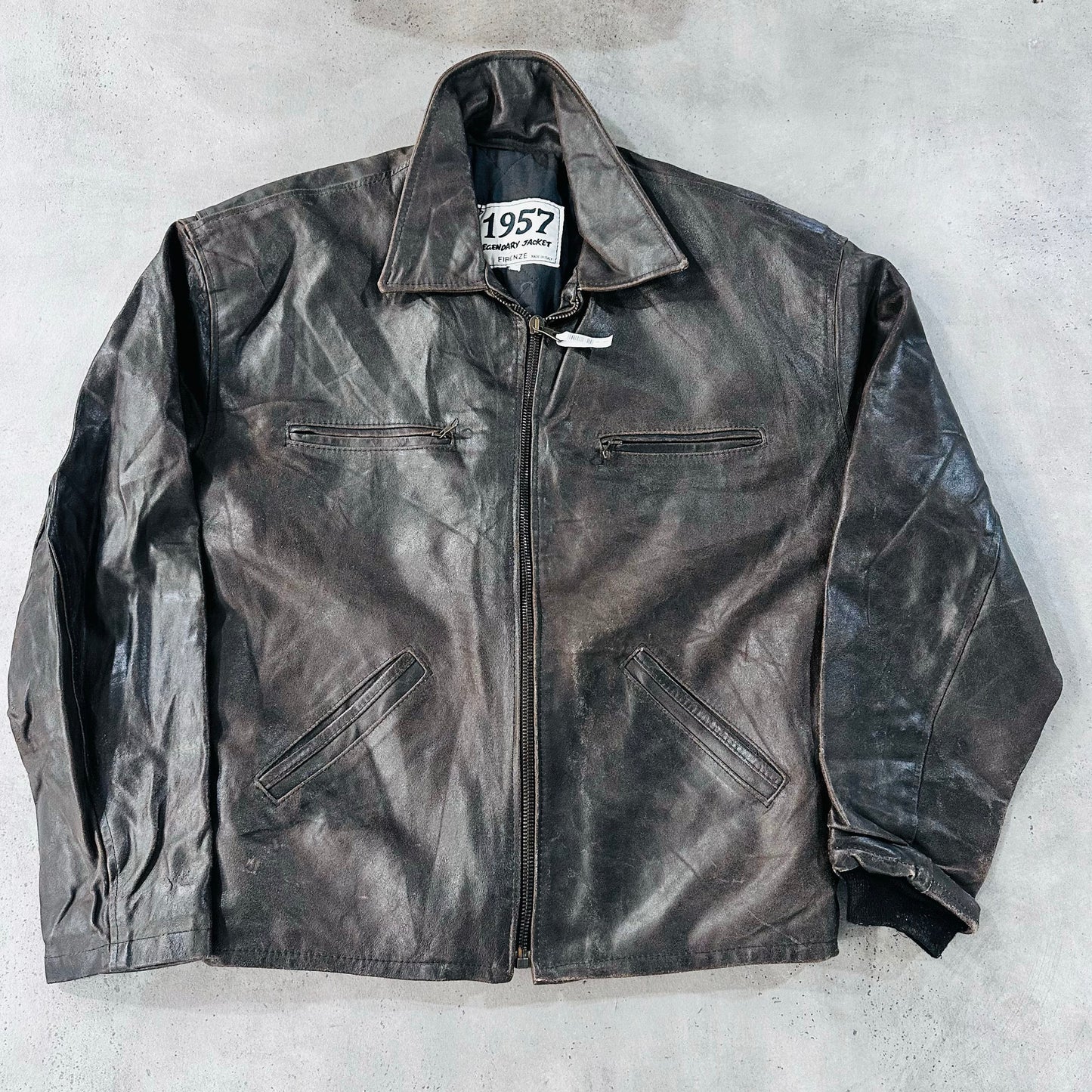 Vintage Italy Retro Leather Jackets