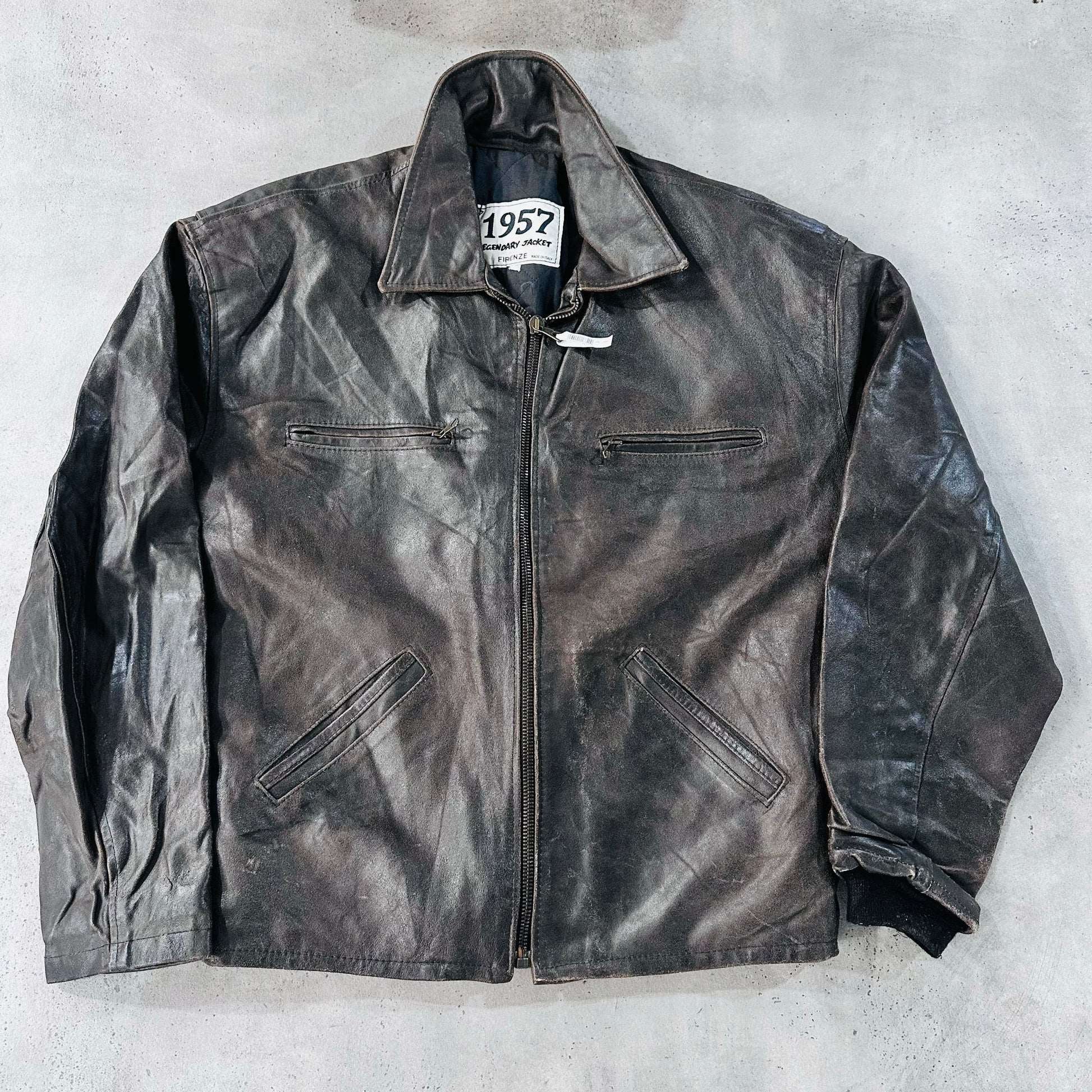 Vintage Italy Retro Leather Jackets