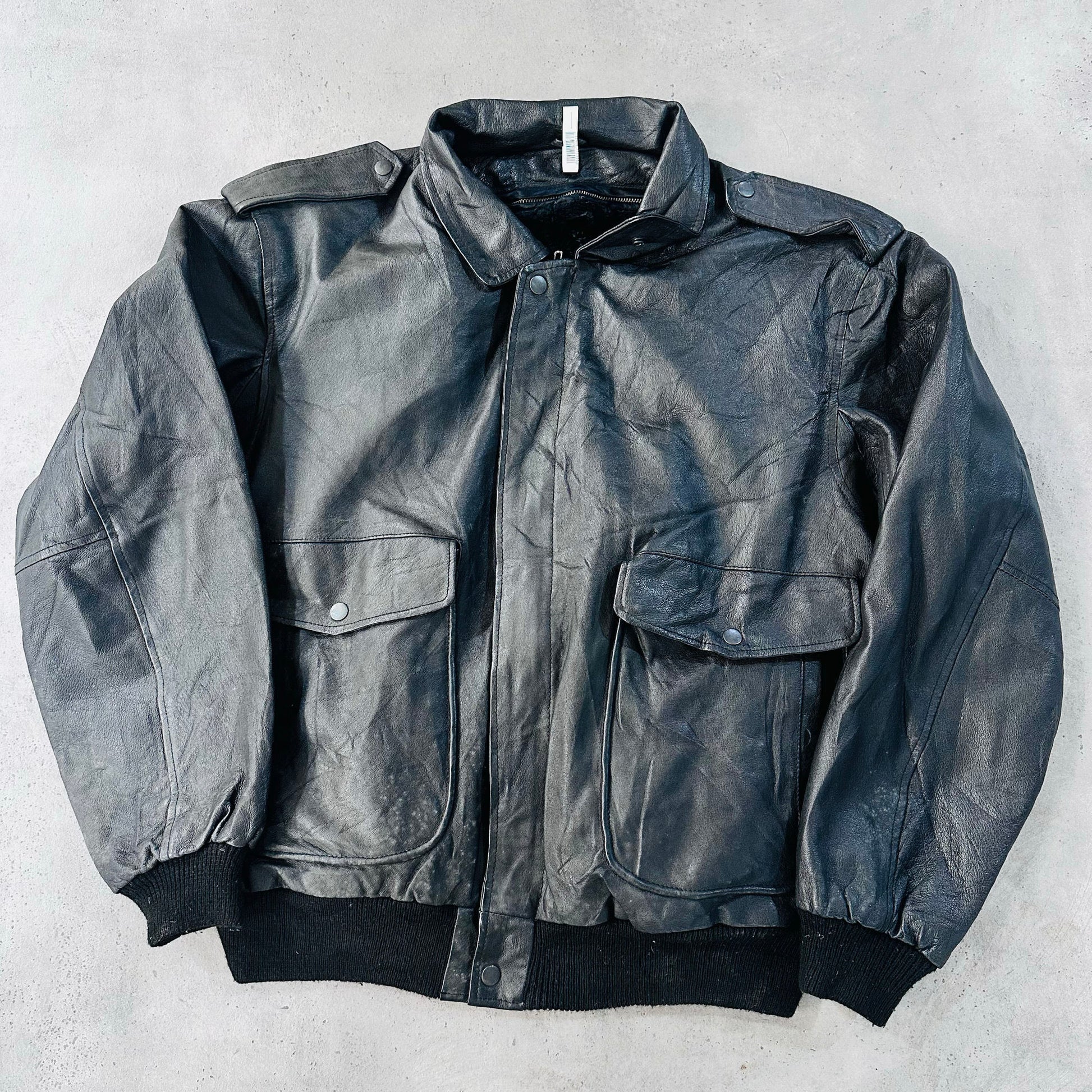Vintage France Military Flight Leather Jackets
