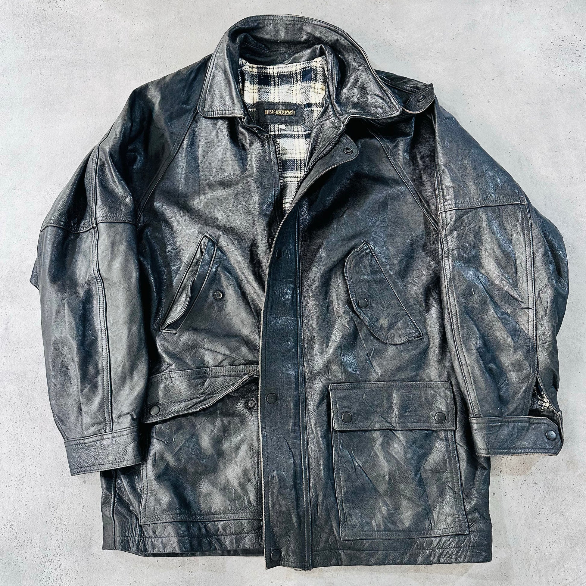 Vintage 70s-90s France Retro Leather Jackets