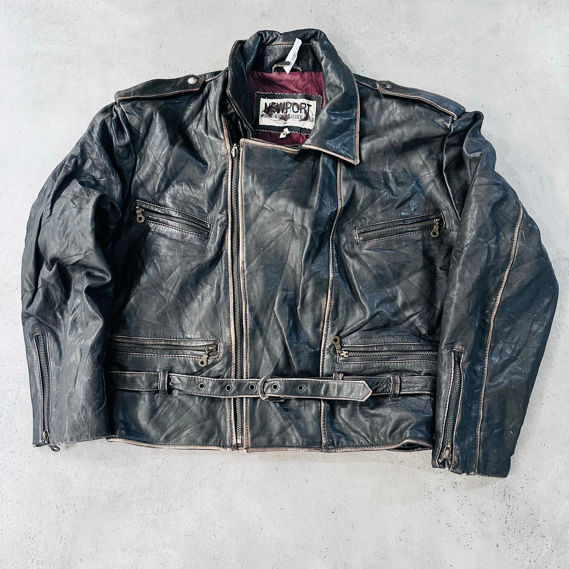 Vintage 70s-90s Retro Double Rider Leather Jackets