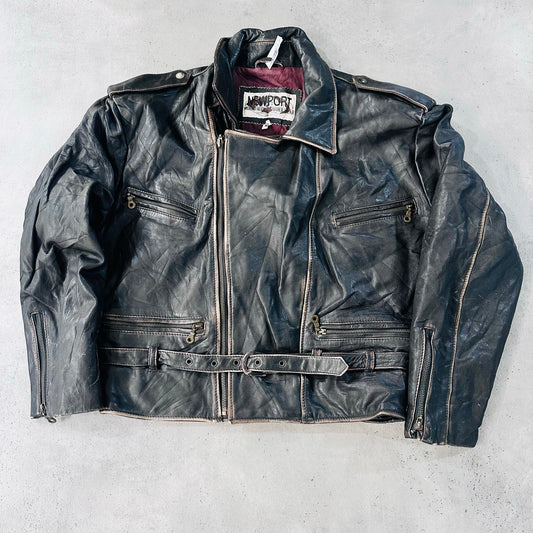 Vintage 70s-90s Retro Double Rider Leather Jackets