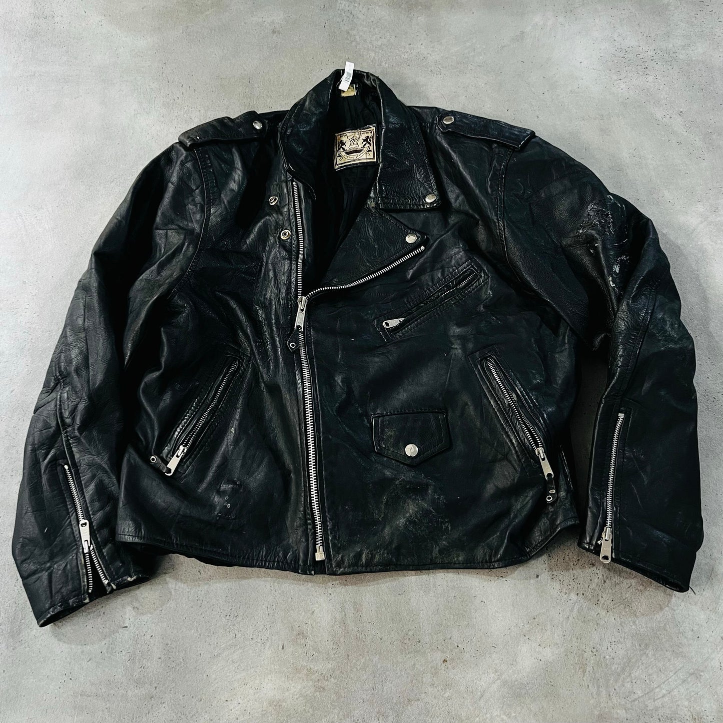 Vintage 70s-90s Retro Double Rider Leather Jackets