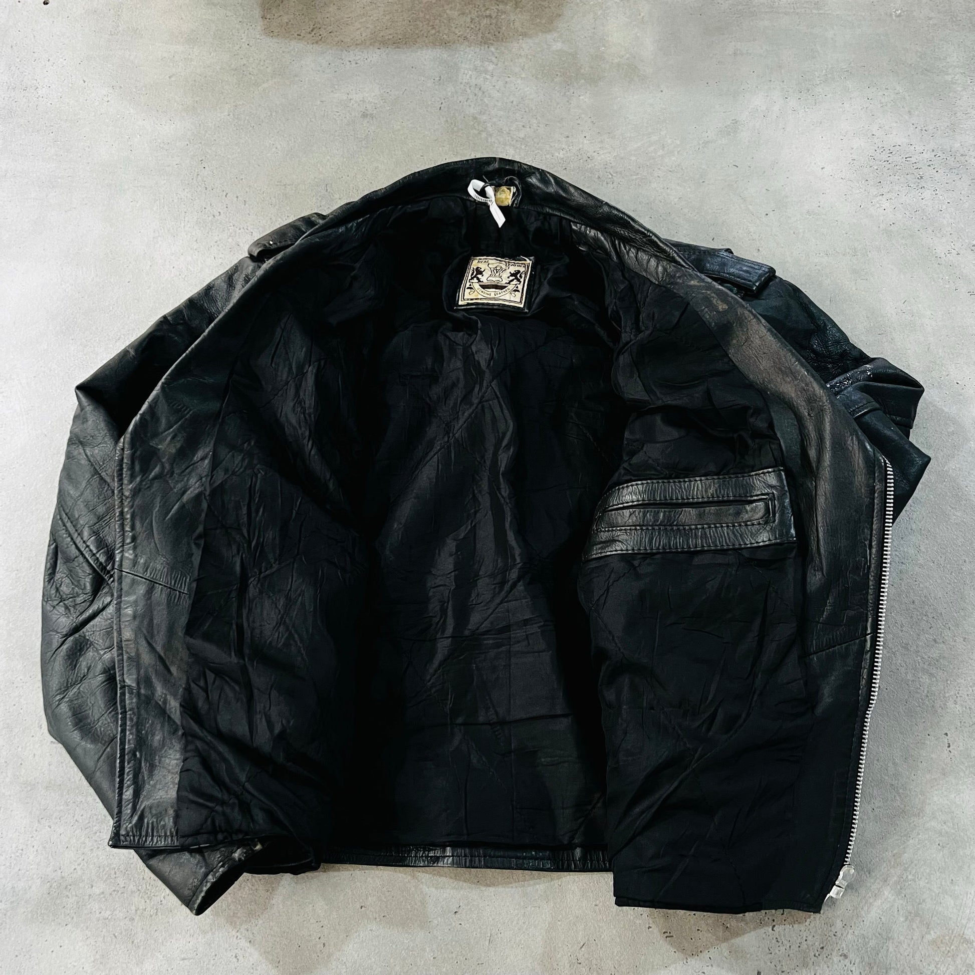 Vintage 70s-90s Retro Double Rider Leather Jackets