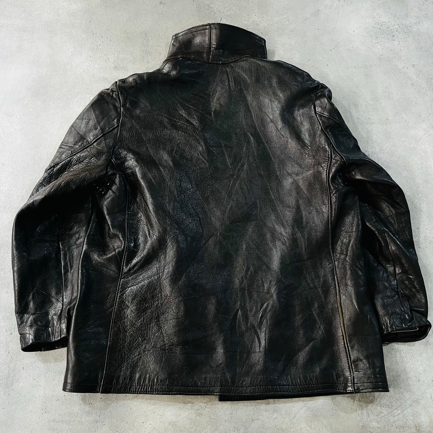 Vintage Retro Mid-Length Leather Jackets