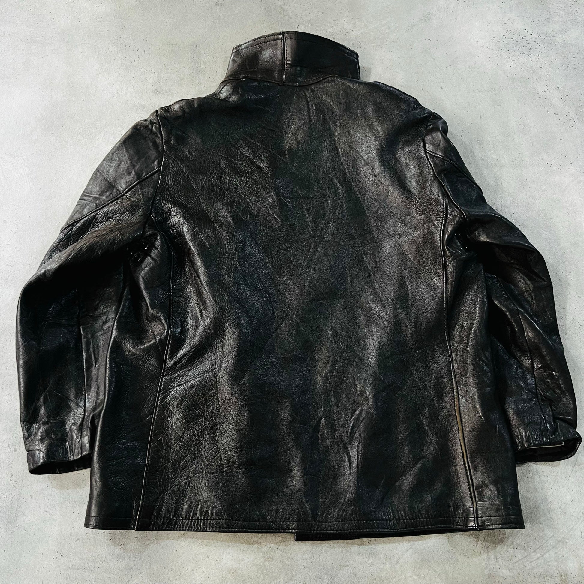 Vintage Retro Mid-Length Leather Jackets